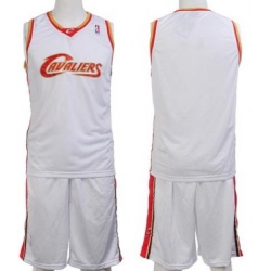 Cleveland Cavaliers Blank White Jerseys&Shorts