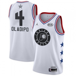 Pacers 4 Victor Oladipo White Youth Basketball Jordan Swingman 2019 AllStar Game Jersey