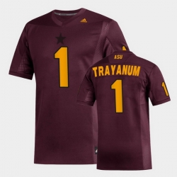 Men Arizona State Sun Devils Deamonte Trayanum Replica Maroon Football Jersey