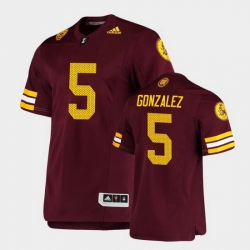 Men Arizona State Sun Devils Zane Gonzalez Premier Maroon Football Jersey