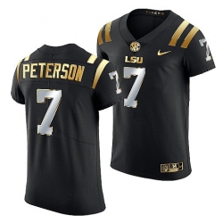 Lsu Tigers Patrick Peterson Golden Edition Elite Nfl Black Jersey