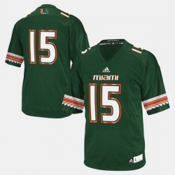 Men Miami Hurricanes College Football Green Jersey