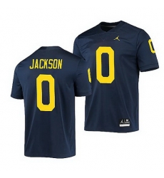 Michigan Wolverines Giles Jackson Navy Game Men'S Jersey