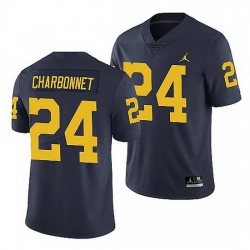 Michigan Wolverines Zach Charbonnet Navy Limited Men'S Jersey