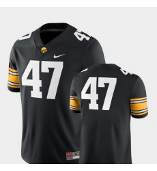 Men Iowa Hawkeyes 47 Black College Football 2018 Game Jersey