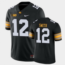 Men Iowa Hawkeyes Brandon Smith Game Black College Football Jersey