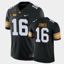 Men Iowa Hawkeyes Charlie Jones Game Black College Football Jersey