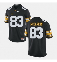 Men Riley Mccarron Black Iowa Hawkeyes Alumni Football Game Jersey