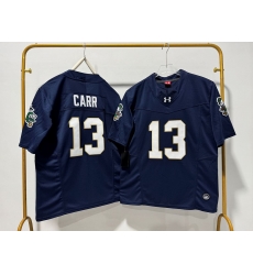 Men Notre Dame Fighting Irish 13 CJ Carr Navy Blue F U S E Stitched Jersey Men Notre Dame Fighting Irish 13 CJ Carr Navy Blue F U S E Stitched Jersey