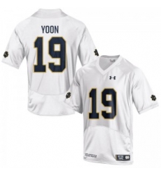 Men Under Armour 19 Limited White Justin Yoon Notre Dame Fighting Irish Alumni Football Jersey