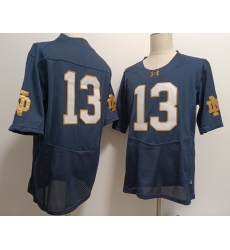 Notre Dame Fighting Irish #13 Riley Leonard Navy2024 New