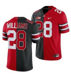 Ohio State Buckeyes Miyan Williams Scarlet Black Split Edition Men Jersey