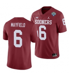 Oklahoma Sooners Baker Mayfield Crimson 2020 Cotton Bowl Men'S Jersey