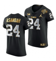 Oklahoma Sooners Brian Asamoah Black 2020 Cotton Bowl Classic Golden Edition Jersey