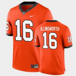 Men Oklahoma State Cowboys Shane Illingworth College Football Orange Game Jersey