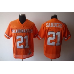 NCAA Oklahoma State Cowboys 21 Barry Sanders Orange NCAA Jerseys