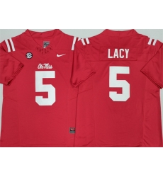 Men Ole Miss Rebels 5 Kewan Lacy Red F U S E Stitched jersey Men Ole Miss Rebels 5 Kewan Lacy Red F U S E Stitched jersey