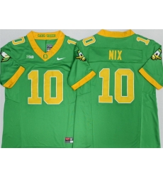 Men Oregon Ducks 10 Bo Nix Green 2026 F U S E Stitched Jersey Men Oregon Ducks 10 Bo Nix Green 2026 F U S E Stitched Jersey