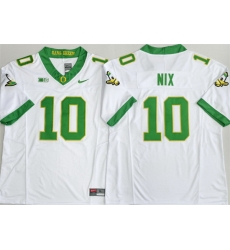Men Oregon Ducks 10 Bo Nix White 2026 F U S E Stitched Jersey Men Oregon Ducks 10 Bo Nix White 2026 F U S E Stitched Jersey