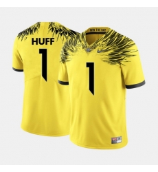 Men Oregon Ducks Josh Huff College Football Yellow Jersey