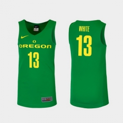 Men Oregon Ducks Paul White Green Replica College Basketball Jersey