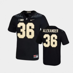 Men Purdue Boilermakers Jaylan Alexander Game Football Black Jersey