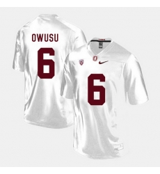 Men Stanford Cardinal Francis Owusu College Football White Jersey