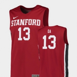 Men Stanford Cardinal Oscar Da Silva Red Replica College Basketball Jersey