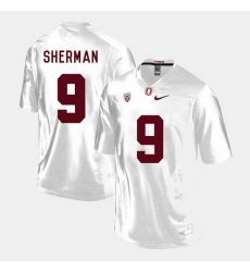 Men Stanford Cardinal Richard Sherman College Football White Jersey