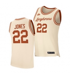 Texas Longhorns Kai Jones Cream Retro Texas Longhorns Jersey