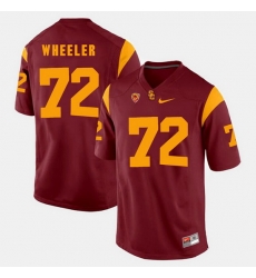 Men Usc Trojans Chad Wheeler Pac 12 Game Red Jersey