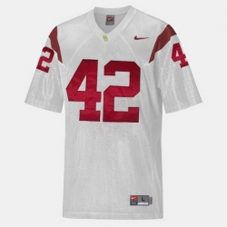 Men Usc Trojans Ronnie Lott College Football White Jersey