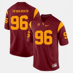 Men Usc Trojans Stevie Tu'Ikolovatu Pac 12 Game Red Jersey