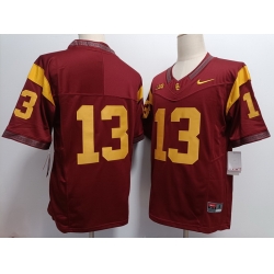 USC Trojans #13Red F U S E Jersey BIG Patch red