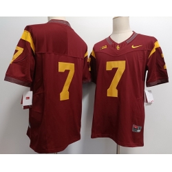 USC Trojans #7 Red F U S E Jersey