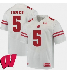 Men Wisconsin Badgers Chris James White Alumni Football Game Ncaa 2018 Jersey