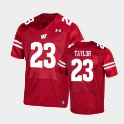 Men Wisconsin Badgers Jonathan Taylor Premier Red Football Jersey