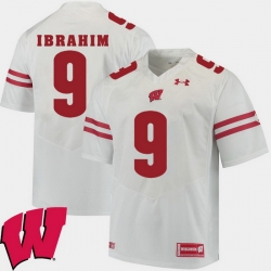 Men Wisconsin Badgers Rachid Ibrahim White Alumni Football Game Ncaa 2018 Jersey