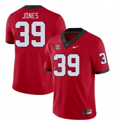 Men #39 Parker Jones Georgia Bulldogs College Football Jerseys Stitched-Red