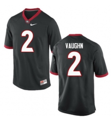 Men Georgia Bulldogs #2 Sam Vaughn College Football Jerseys-Black