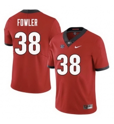 Men Georgia Bulldogs #38 Trent Fowler College Football Jerseys Sale-Red