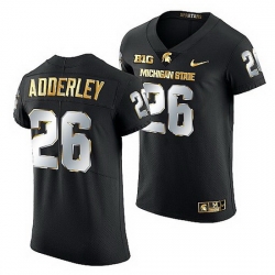 Michigan State Spartans Herb Adderley Golden Edition Nfl Limited Black Jersey