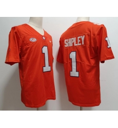 Men Clemson Tigers #1 Will Shipley College Orange Football Game Jersey