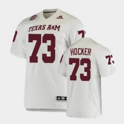 Men Texas A&M Aggies Jared Hocker College Football White Premier Jersey