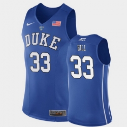 Duke Blue Devils Grant Hill Royal Authentic Men'S Jersey