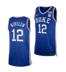 Duke Blue Devils Justise Winslow Elite Basketball Authentic Jersey