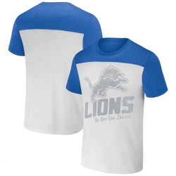 Men Detroit Lions Cream Blue X Darius Rucker Collection Colorblocked T Shirt