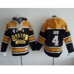 Men Boston Bruins 4 Bobby Orr Black 2016 Winter Classic NHL Hoodie