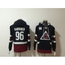 Men Colorado Avalanche Mikko Rantanen 96 Blue Stitched NHL Hoodie