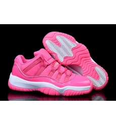 Womens Nike Air Jordan 11 Low Girls Size Pink White